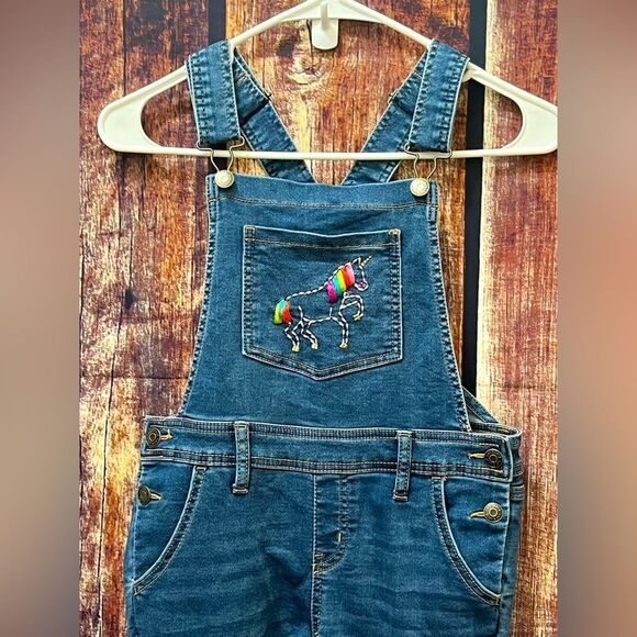 Cat & Jack Unicorn Overalls - Picture 1 of 9
